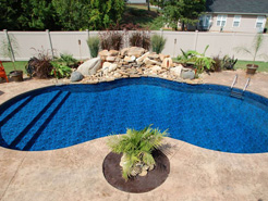 Mountain Lake Series in ground pool from Radiant Pools.