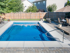 Traditional rectangular in ground pool from Radiant Pools.